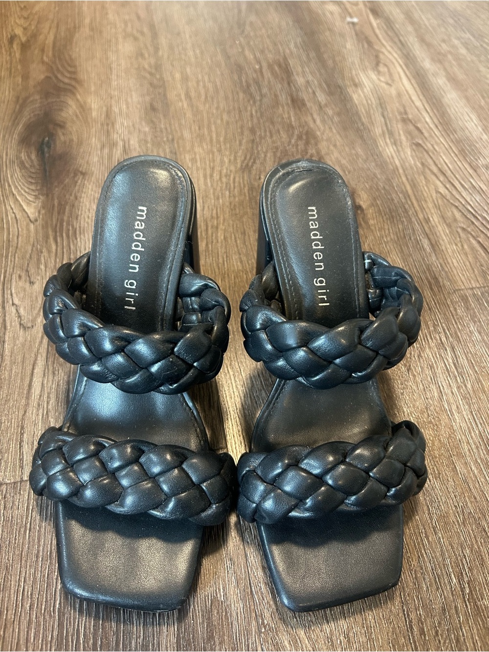 Madden Girl Black Sandal Heels